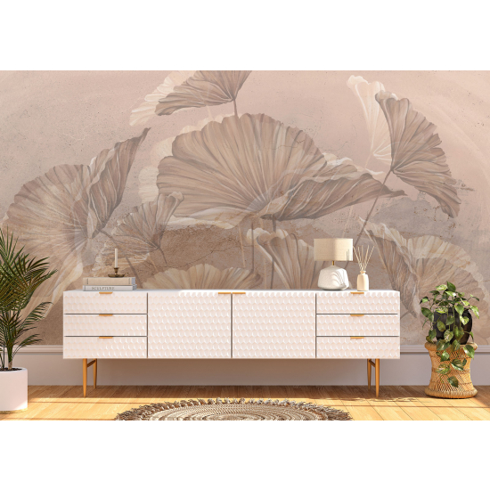 Papel pintado panorámico - Flores