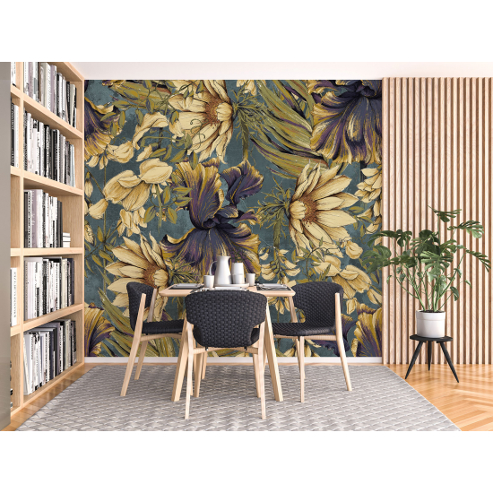 Papel pintado panorámico - Flores