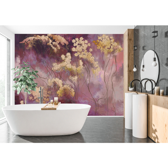 Papel pintado panorámico - Flores