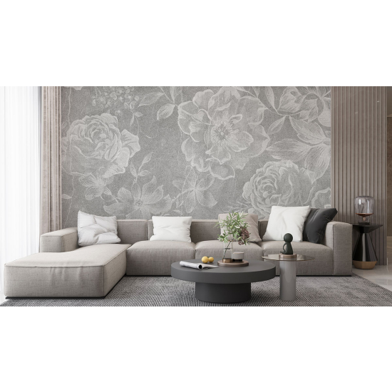 Papel pintado panorámico - Flores