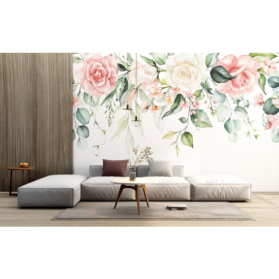 Papel pintado panorámico - Flores