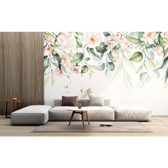 Papel pintado panorámico - Flores