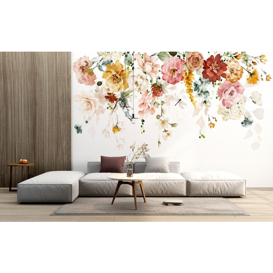 Papel pintado panorámico - Flores