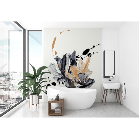 Papel pintado panorámico - Flores Diseño