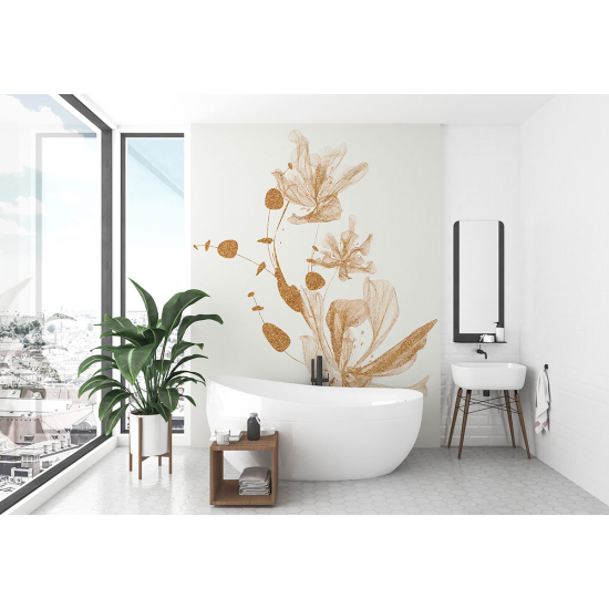 Papel pintado panorámico - Flores Diseño
