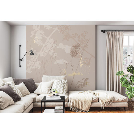 Papel pintado panorámico - Flores Diseño