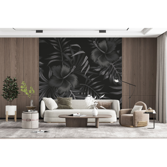 Papel pintado panorámico - Flores tropicales