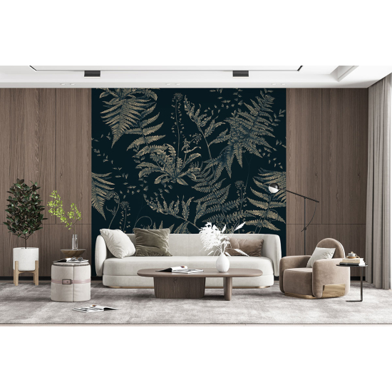 Papel pintado panorámico - Hojas tropicales