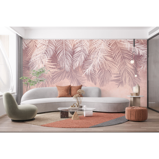 Papel pintado panorámico - Hojas tropicales