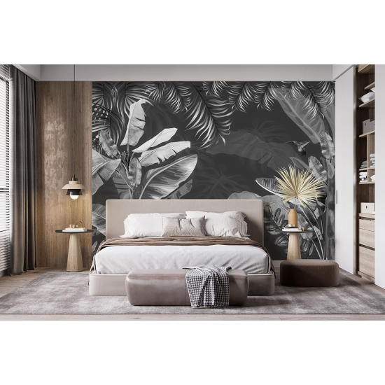 Papel pintado panorámico - Hojas tropicales