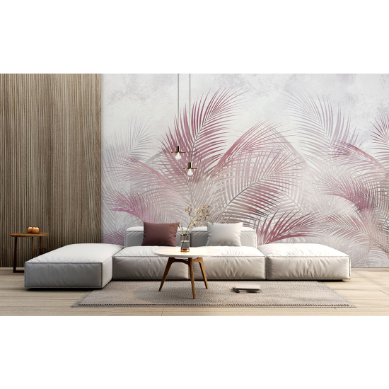 Papel pintado panorámico - Hojas tropicales