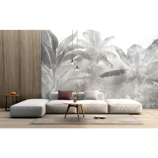 Papel pintado panorámico - Hojas tropicales