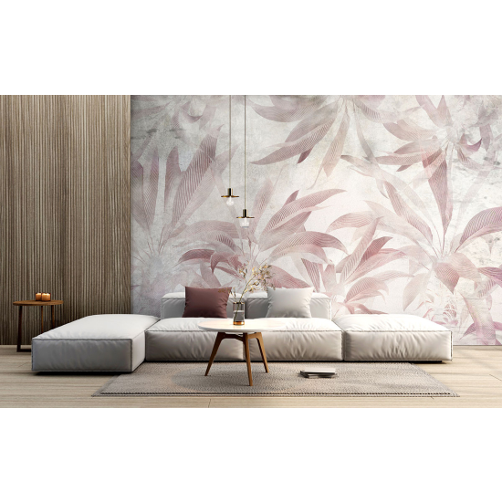 Papel pintado panorámico - Hojas tropicales
