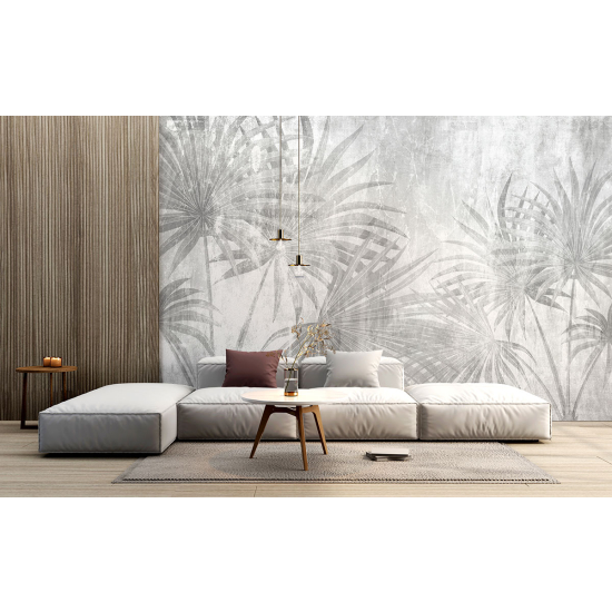 Papel pintado panorámico - Hojas tropicales