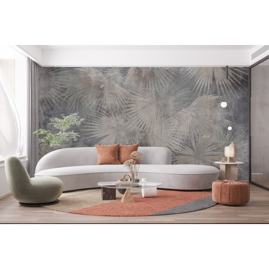 Papel pintado panorámico - Hojas tropicales
