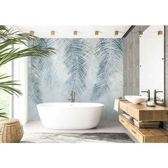 Papel pintado panorámico - Hojas tropicales