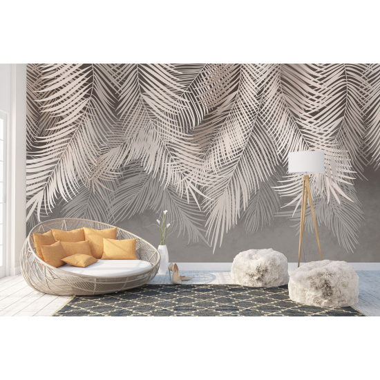 Papel pintado panorámico - Hojas tropicales
