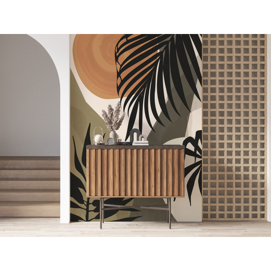 Papel pintado panorámico - Hojas tropicales