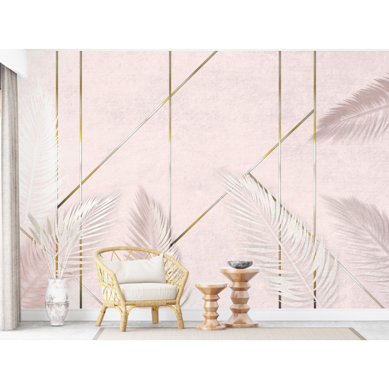 Papel pintado panorámico - Hojas tropicales