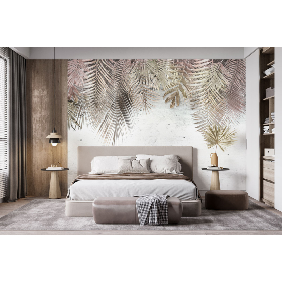 Papel pintado panorámico - Hojas tropicales