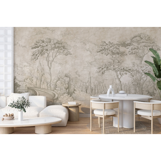 Papel pintado panorámico - Jardín