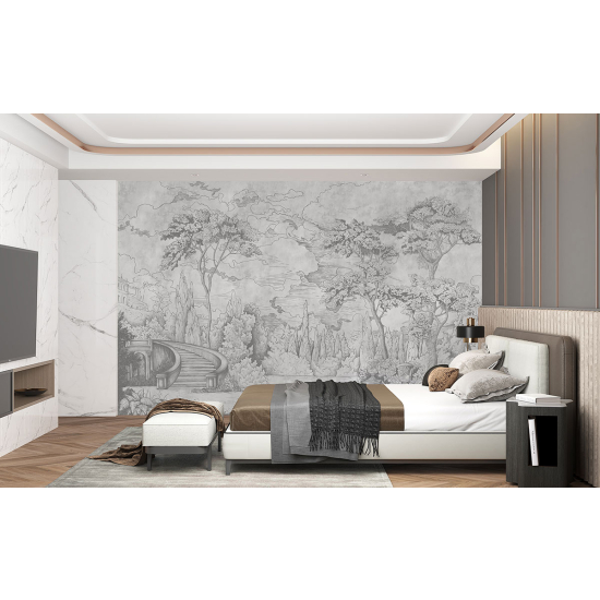 Papel pintado panorámico - Jardín