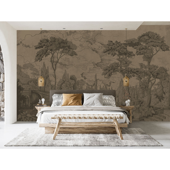 Papel pintado panorámico - Jardín