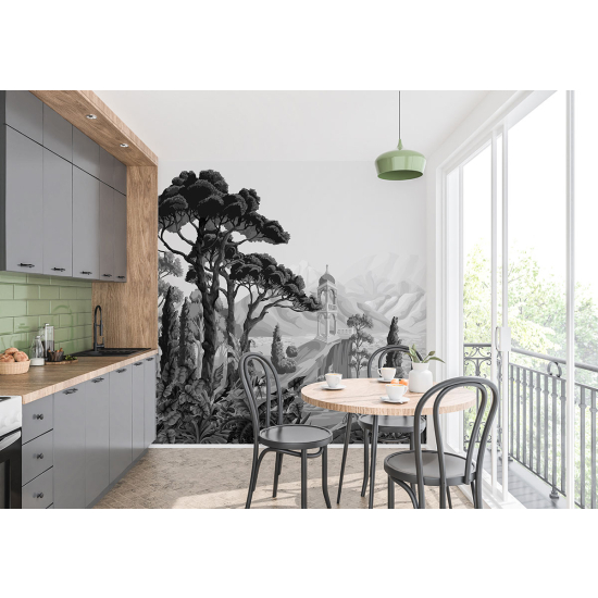 Papel pintado panorámico - Jardín