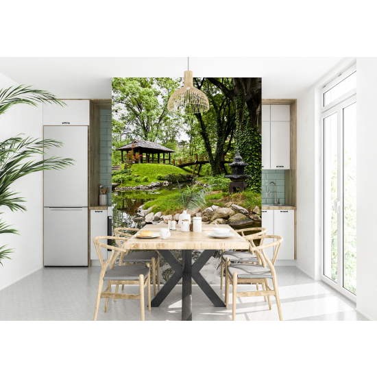 Papel pintado panorámico - Jardín japonés