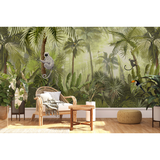 Papel pintado panorámico - Jungla