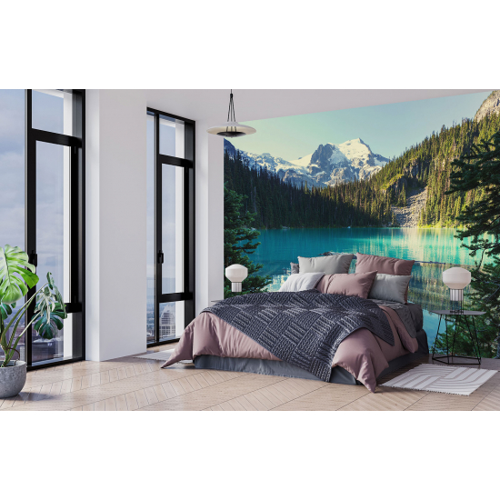 Papel pintado panorámico - Lago Montañas