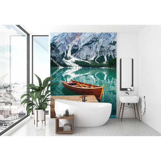 Papel pintado panorámico - Lago Montañas