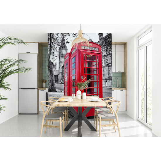Papel pintado panorámico - Londres Cabina telefónica