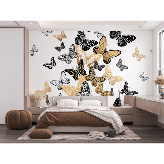 Papel pintado panorámico - Mariposas