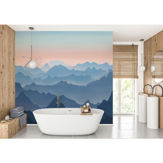 Papel pintado panorámico - Montañas
