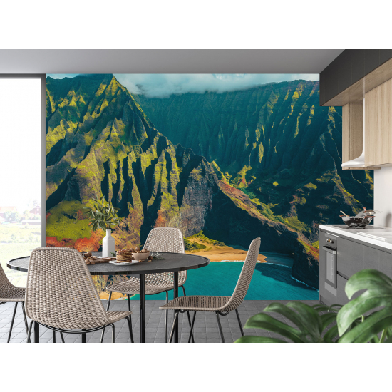 Papel pintado panorámico - Montañas