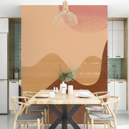 Papel pintado panorámico - Montañas Boho