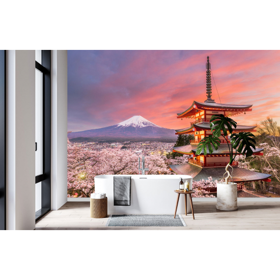 Papel pintado panorámico - Monte Fuji Japón