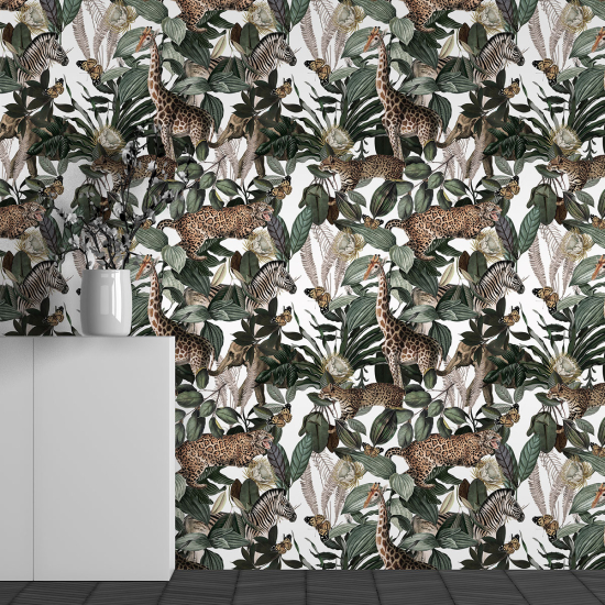 Papel pintado panorámico - Motivo Animales