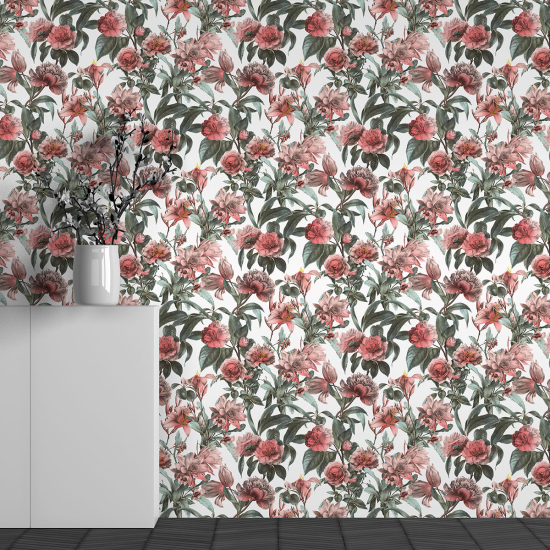 Papel pintado panorámico - Motivo Flores