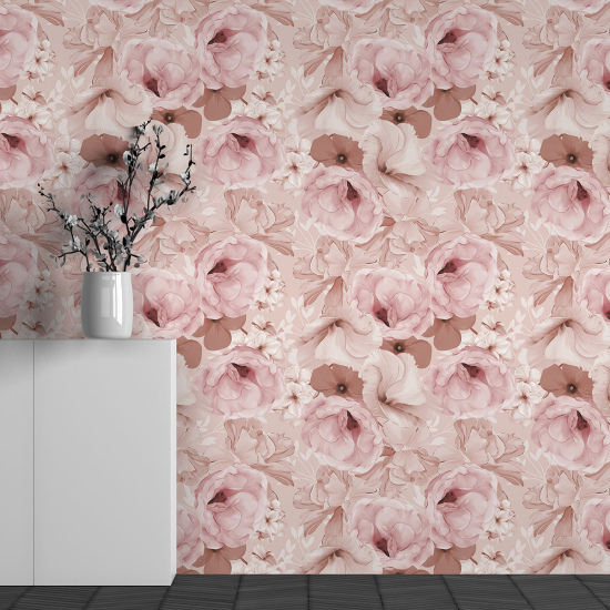 Papel pintado panorámico - Motivo Flores