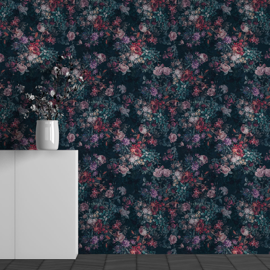Papel pintado panorámico - Motivo Flores