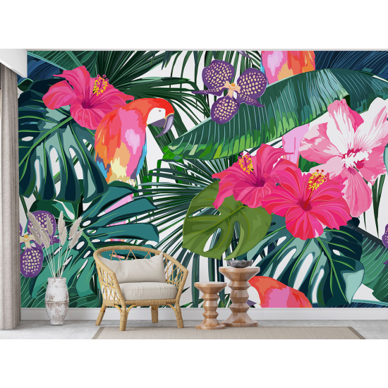 Papel pintado panorámico - Motivo Tropical