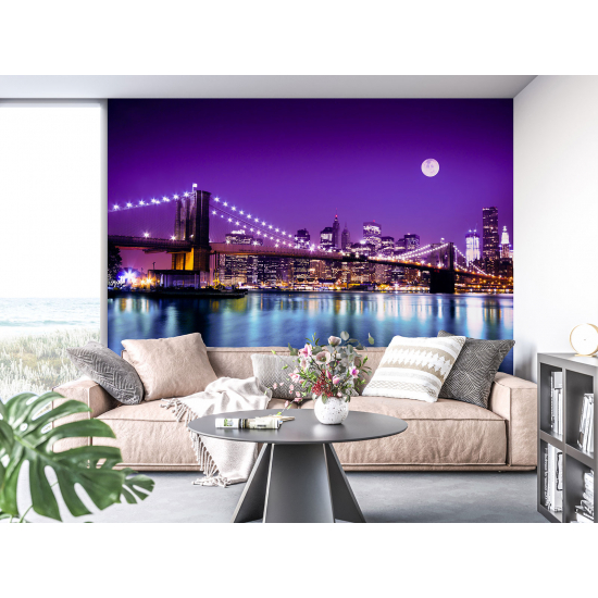 Papel pintado panorámico - Nueva York Luna