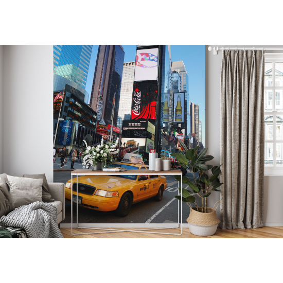 Papel pintado panorámico - Nueva York Times Square