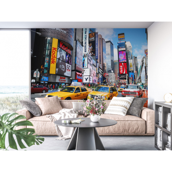Papel pintado panorámico - Nueva York Times Square