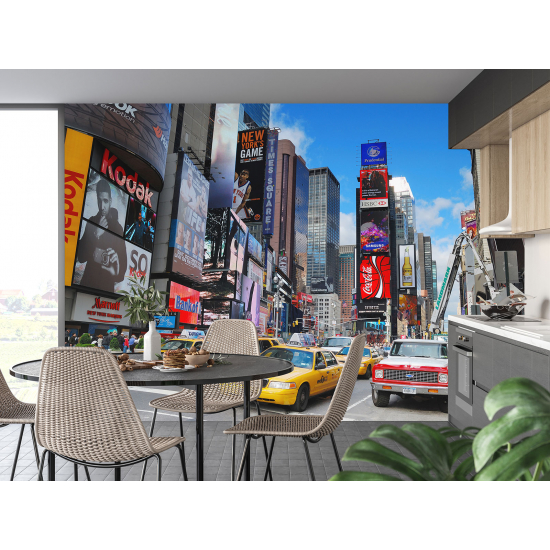 Papel pintado panorámico - Nueva York Times Square