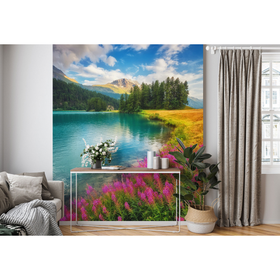 Papel pintado panorámico - Orilla del lago