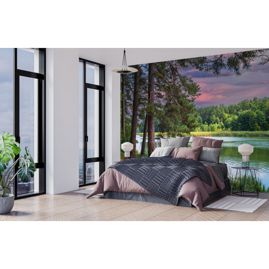 Papel pintado panorámico - Orilla del lago