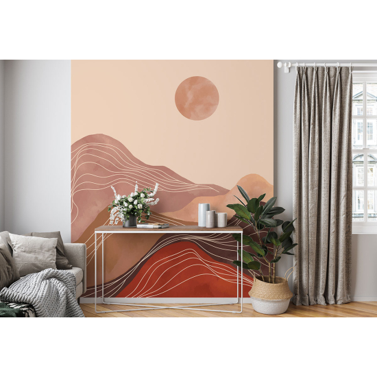 Papel pintado panorámico - Paisaje Boho